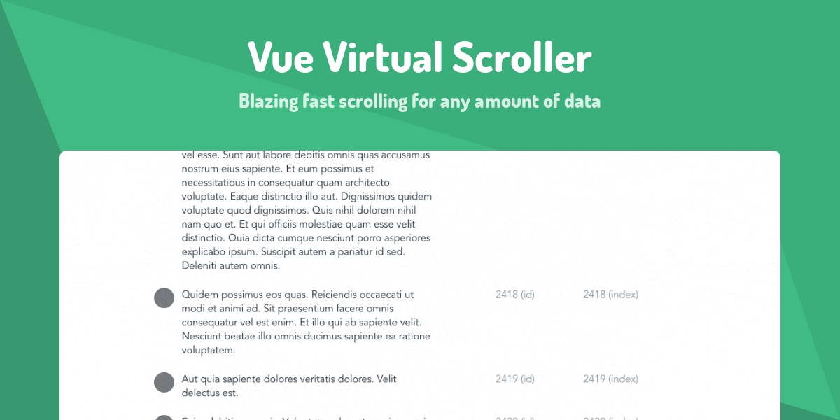 Virtual Scroller